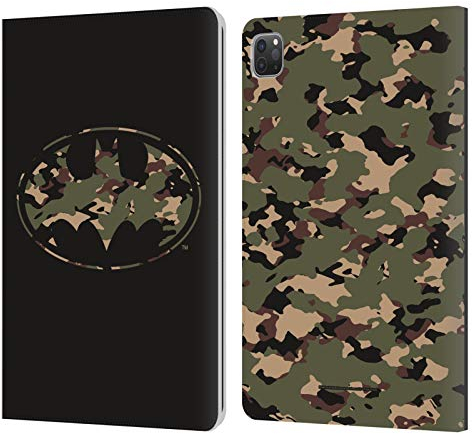 Head Case Designs Offizielle Batman DC Comics Camouflage Logos Leder-Wallet-Hülle Kompatibel mit Apple iPad Pro 11 2020/2021 / 2022