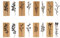 Hölzern Stempel Set, NogaMoga 8 Stück Stempel aus Holz Natürlicher Blumen Motive, Natur-Stil Dekorative Stempel für die Herstellung von Karten, Kunsthandwerk, Geschenken und DIY Scrapbooking