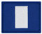 Café Viereck ® Polizei taktisches Zeichen Einsatzhundertschaft - blau und silber - Gestickt mit Klett – 6,7 x 5,3 cm (Hundertschaftsführer silber)