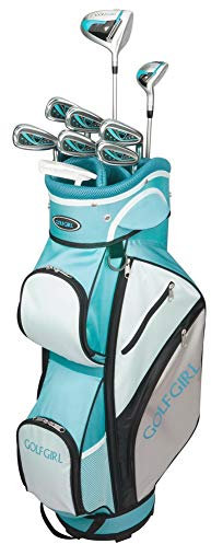 GolfGirl FWS3 Ladies Golf Clubs Set with Cart Bag, All Graphite, Right Hand, Teal