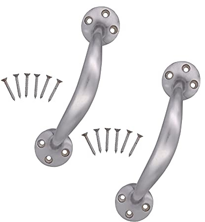 EAI Bow Handles for Cabinets Wardrobes Drawers Satin Chrome 150mm Pack of 2