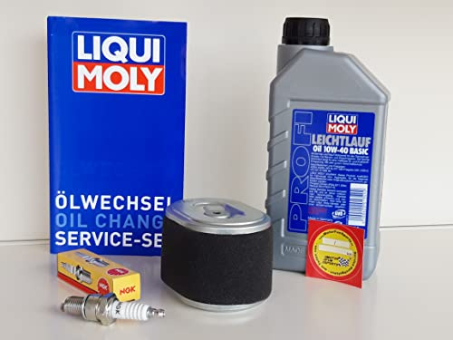 Wartungsset Rüttelplatte passend für Baumax VP 16/44 Zündkerze Luftfilter Öl