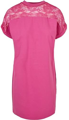 Urban Classics Damen Ladies Lace Tee Dress brightviolet, S