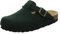 AFS-Schuhe Damen Hausschuhe geschlossen aus Filz, Bequeme, warme Winter Clogs, Made in Germany, 26900 (41 EU, dunkelgrün)
