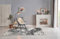 the carpet Marble Moderner Dichter Kurzflor Wohnzimmer Schlafzimmer Teppich, Designerteppich, Eleganter Glanz, Glanzfaser, Flauschig, modisch, Marmor-Optik, Grau, 200 x 290 cm