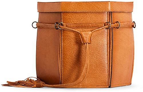 muud Evita XL exklusive Lederbox aus echtem Leder von Hand gefertigt Whisky