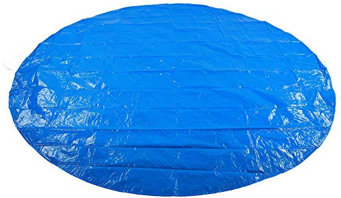KUIKUI Round Pool Cover,7ft 9ft 11ft 13ft 16ft Swimming Easy Set Pool Cover,Solar Dust Covers for Above Ground Pools with Drawstring,Hot Tub Dustproof Cover 11ft