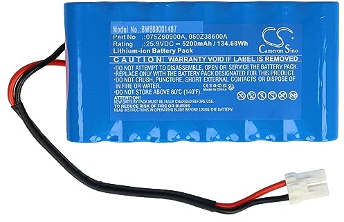 vhbw Akku kompatibel mit Ambrogio L29 Twenty 29 Rasenmäher (5200mAh, 25,9V, Li-Ion)