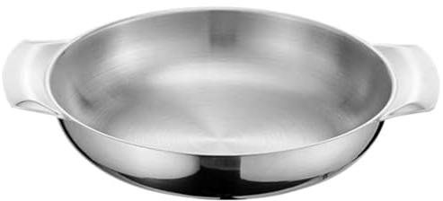 UPKOCH Cacerola De Acero Inoxidable Doble Asas Para Cocción Casa Para Fondue Sopa y Guisos Accesorio De Cocina Multifuncional