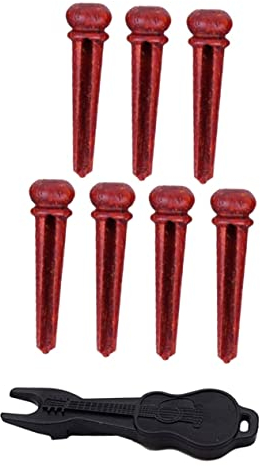 Abaodam 7stücke Teiliges Gitarrenbrücken- Schwarzem String Puller Für Akustik Und Folk-gitarren Verbesserte Klangqualität Und Einfache Handhabung
