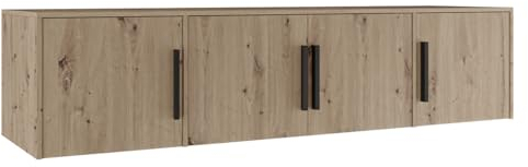 Mirjan24 Schrankaufsatz Kerkon 4D, Schrankaufsatz der Serie Kerkon, mit 4 Türen (Artisan Eiche)
