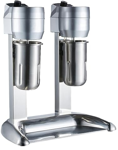 YOtat Batidora De Doble Cabezal De 600 W, Batidora De Mezcla Silenciosa De 18000 RPM, Batidora De Batidora para Hacer Espuma De Leche para Tienda De Bebidas, CE/Fcc/CCC/Pse