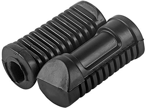 TKSE Moto Repose-Pieds Pad, Repose-Pieds Avant de Moto Couvercle de Poignée en Caoutchouc de Repose-Pieds en Plaque pour Honda 125cc CG 125