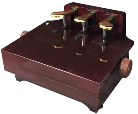 Buhelyc Klavier Hilfspedal, Kinder Klavier Pedal Extender, 3-Pedal, Höhe Verstellbar 14-21cm, Stabil, Tragfähigkeit Von 110kg, für 4-12 Jahre Alte Kinder(Color:C)