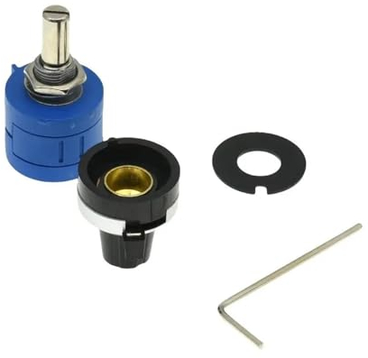 3590S-2 Präzisions-Multiturn-Potentiometer der Serie 3590S, 10-Ring-Einstellwiderstand + 1 Umdrehungen, Zählskala, 6,35-mm-Drehknopf (Size : 20K Ohm)