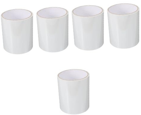 NIYANGLE 5 Rouleaux étanche et étanche kitchen galetiere étanchéité bande de fuite d'eau adhésif pour plombier lourd Colmatage de colle PVC + adhésif thermofusible blanche
