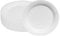 Hisdricus 100 Piatti Carta, Piatti Usa e Getta, Biodegradabile,Adatto per feste, grigliate, compleanni per bambini, matrimoni, pic-nic e altre occasioni, Resistente 250 g/m²(Bianco)