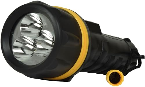 RT5149 Heavy Duty LED Rubber Torch Weather Resistant Powered by 2 x D Type All Batteries Included Vellcom [Energy Class A+]