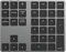iMounts USB-C Bluetooth Numerische Ziffernblock – Kabelloses NumPad, Wiederaufladbare Numerische Tastatur für Laptop, Tablet, iPad, MacBook, Windows, Grau (Space Gray)