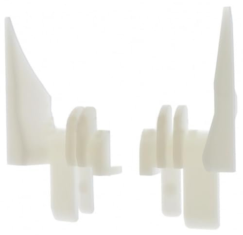 cyclingcolors 2x Persiana enrollable Tulipe Eclipse Oxxo para lamas de 7 a 9mm embudo de PVC blanco Carril guía Protección universal Accesorio persiana