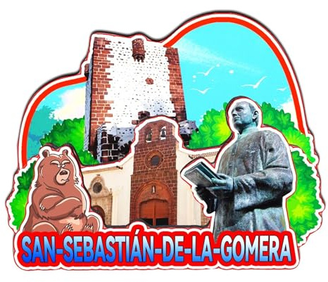 Orlaybar San Sebastián de la Gomera Kanarische Inseln Spanien Dekorativer Magnet 3D Kühlschrank Stadt Reise Souvenir Touristengeschenke Handarbeit Handwerk Kühlschrankmagnet Heimdekoration -3807