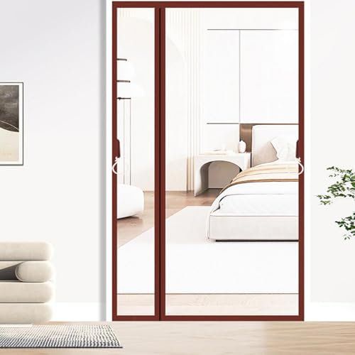 Side Opening Magnetic Screen Door Thermal Insulated Door Curtain EVA Transparent Magnetic Self-Sealing Door Thermal Insulated Door Curtain Windproof Insulated Door Curtain for Winter