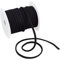 BENECREAT 20m Elastic Cord, 5mm Black Polyester Stretchy String for Hair Ties, Headbands, Stretchy Cord for Sewing, Crafts and Art Projects DIY