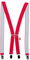 Zukunftsenkel Hosenträger 4 Starke Clips X-Form 2,5cm Breite Herren Damen Skihose Arbeitshose Verstellbar und Elastisch Fasnacht H-Form (Rot)