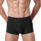 Generisch Herren Unterhosen Retroshorts Herren-Unterwäsche-Boxershorts, weiche, Bequeme Baumwoll-Unterwäsche Mütze (Black, XXL)