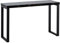 Konsolentisch Marmor-Optik Schwarz Hochglanz 120x40x76 cm Design Anrichte Flur | Ablagetisch Schmal | Flurtisch mit Metallbeine | Dielentisch Lang Hoch | Kleiner
