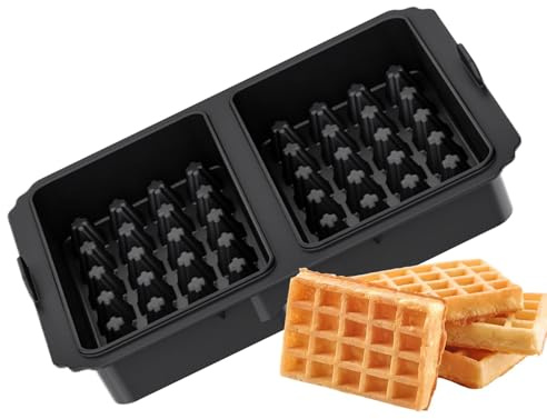 Silikon Air Fryer Waffle Liner | Antihaft Backform für Waffelherstellung Wiederverwendbar - Sicheres Airfryer Einsatz Zubehör, Kuchen Backblech für Küche, Outdoor