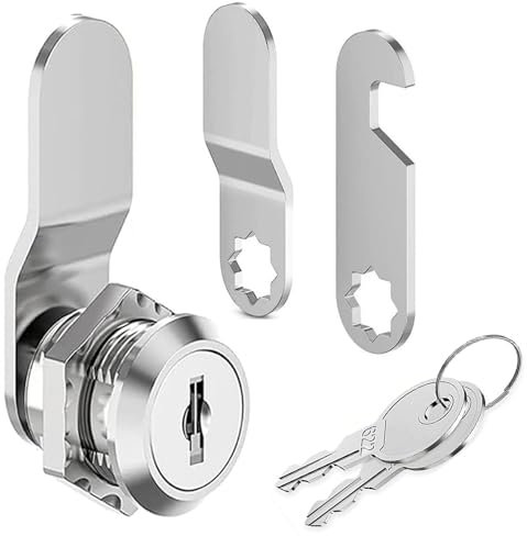 Mailbox Lock,Security Letterbox Lock, Letter Post Box Locks with 2 Alike Keys and 2 Locking Plates,Lever Locks for Letterboxes (16 MM)