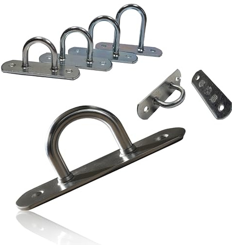 EnB Bügelkrampe 51 x 38 mm – 10 Stück verzinkte Anhängerhaken Made in Germany – stabile & rostfreie Planenbefestigung – Anhängerzubehör für Trailer, Pritsche & Boot