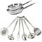 Fackelmann 9439550 Set 2 poêles de 20 et 24 cm inox 18/8 et 6 ustensiles inox, Poêle tous feux, Poêle induction, Poêle sans PFAS, Manche riveté, Inox, 20 et 24 cm