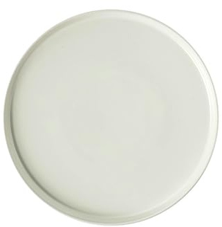 Assiette à steak en céramique émaillée mate rétro exquise grande vaisselle beige mat 26,7 cm