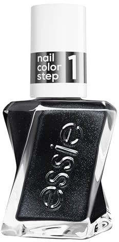 Gel by Essie Nagellack, langanhaltender Nagellack, Professionelle Nagellackfarbe, Maniküre ohne UV-Licht & bis zu 15 Tage Halt, Liquid Diamonds Kollektion, Farbe: Black Diamond, 13,5ml
