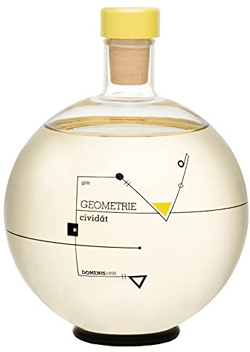 DOMENIS1898 – GEOMETRIE Cividât Gin 42% vol. Bottiglia in vetro soffiata e serigrafata a mano formato 70 cl