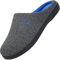 Mishansha Pantofole da casa per Uomo Bicolore in Memory Foam Inverno Peluche Scarpe Morbido Confortevole e AntiscivoloUomo Grigio Scuro 46/47 EU