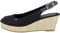 Tommy Hilfiger Espadrillas Wedge Donna Iconic Elba Sling Back Wedge Tacco a Zeppa, Blu (Desert Sky), 41 EU