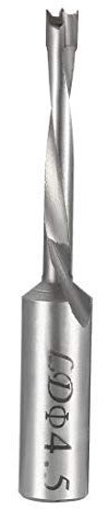 Brad Point Drill Bits for Wood 4.5 mm x 68 mm Turning Left Carbide for Woodworking Carpentry Drilling Tool
