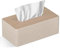 GOLRANLYE Kosmetiktücherbox, 25×13.5×9.5 cm PU-Leder Moderner Taschentuchbox Rechteckig für Badezimmer Schlafzimmer Esszimmer Büro und Mehr (Beige)