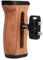 Universal Side Wooden Handle Grip,for DV Video Cage Rig DSLR,with Cold Shoe Mount 1/4 Screw,Woodgrain Finish