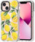 MOSNOVO für iPhone 13 Hülle – Durchsichtige, schlanke, stoßfeste TPU+PC-Handyhülle, [6,6 Fuß Fallschutz/Anti-Abziehen] - Zitrone