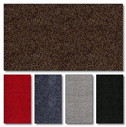 Fußmatte nach Maß PT-MAX | waschbar & unifarben | ab 21,86 € | gewählt: 91-100 cm breit, 376-400 cm lang, braun