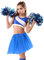 Yolev Tüllrock Damen Tutu Teenager Dirndl Kurz Erwachsene Ballett 80er Rock Elastisch 3 Lagig Blauer Tütü Tanzkleidung Ballettkleidung Ballettkleid Tanzkleid Party Zubehör, M