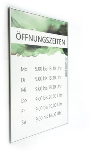 Logistic Sign System Türschild Tenuis für Büro (DIN A3 hoch) zum schrauben oder selbstklebend (ohne bohren)