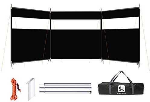 Peosevi Paravent Plage Extérieur Pliable Paravent Camping Car, Facile À Utiliser Brise-Camping Auvent Latéral Voiture Pare-Vent, Robuste Coupe-Vent pour Camping-Car, Camping
