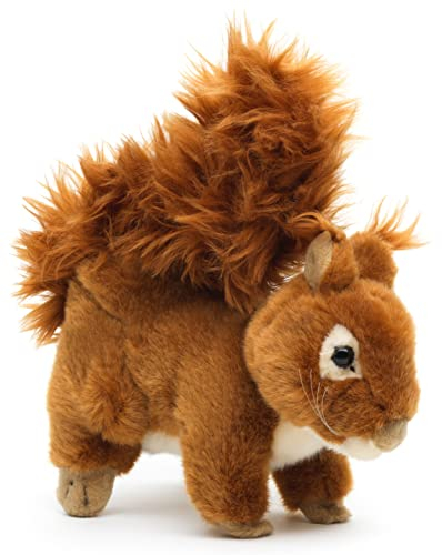 Uni-Toys - Eichhörnchen, liegend - 18 cm (Länge) - Plüsch-Hörnchen - Plüschtier, Kuscheltier