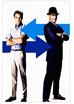 KOURT Catch Me If You Can Poster Klassische Filme Leinwand Poster Schlafzimmer Dekor Sport Landschaft Büro Zimmer Dekor Geschenk Rahmen: 50 x 75 cm