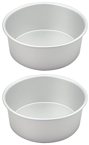 Sparklenut Backform, 2er Set, Rund Backformen, Edelstahl Kuchenform, Kuchenbackform Flachboden, Backform for Geburtstag Hochzeit (9 Zoll)